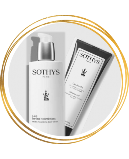 Sothys - Lait hydra-nourrissant 400 ml + gel douche cannelle/gingembre 200 ml