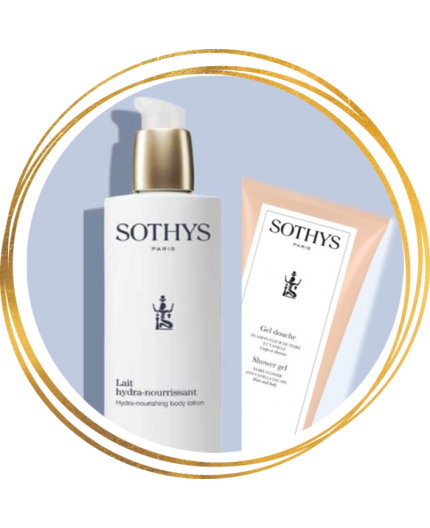 Sothys - Coffret lait hydra-nourrissant 400 ml + gel douche Tiaré/Vanille 200 ml