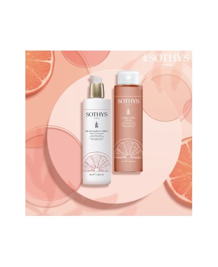 Sothys - PROMO - Lait Démaquillant Vitalité 400 ml + Lotion Vitalité 400 ml