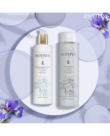 Sothys - PROMO - Lait démaquillant confort 400 ml + Lotion confort 400 ml - Eau Thermale de Spa