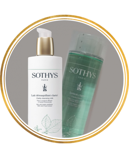 Sothys – Promo - Lait démaquillant clarté 400 ml + Lotion Clarté 400 ml