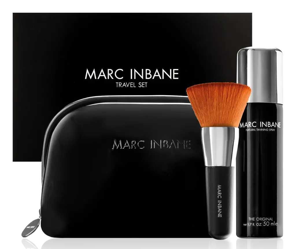 Marc Inbane – Travel Set (Kabuki + 50 ml de Spay Tan) - Pochette offerte