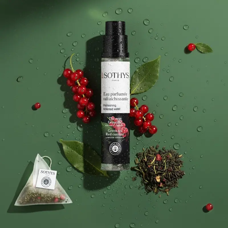Sothys - Eau parfumée rafraichissante Thé vert – Groseille – Soin saisonnier - 15 ml