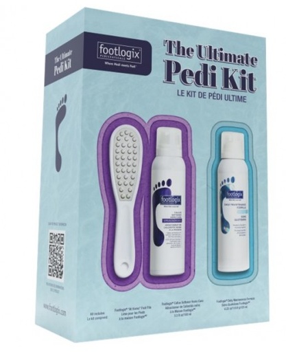 [FXP-Q32024-014064] Footlogix - Promo - Pédi Kit - Adoucisseur de Callosités + Râpe + Mousse hydratante