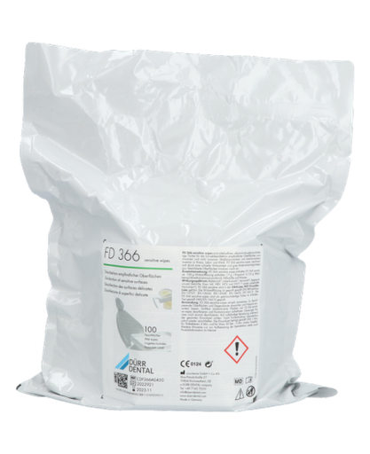 [7091.86] Recharge Dürr FD 366 - Lingettes de désinfection prêtes à l'emploi - 4 x 100 pièces