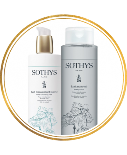 [144403] Sothys - PROMO - Lait démaquillant pureté et lotion pureté - 2 x 400 ml