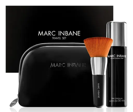 Marc Inbane – Travel Set (Kabuki + 50 ml de Spay Tan) - Pochette offerte